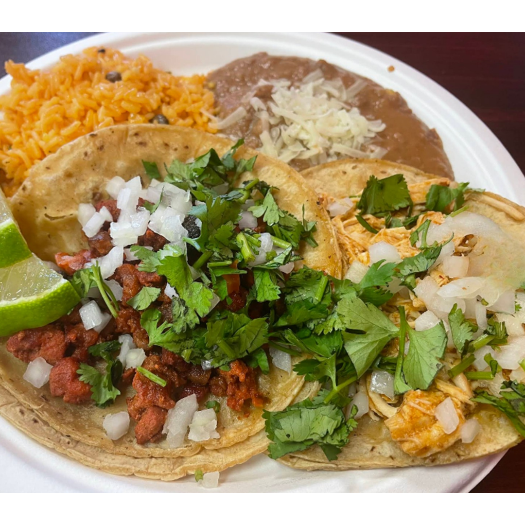 authentic taco plate